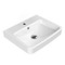 Rectangular White Ceramic Wall Mounted or Drop In Sink